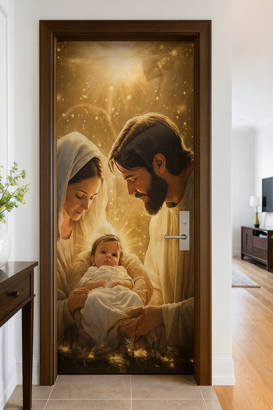 FUNDA NAVIDEÑA PARA PUERTA